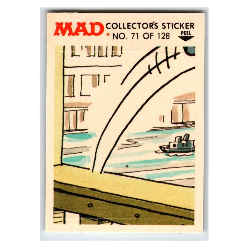 MAD Collector's Sticker No. 71 of 128 1983 Fleer